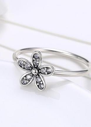 Кольцо пандора маргаритка серебро 925 р.58 pandora