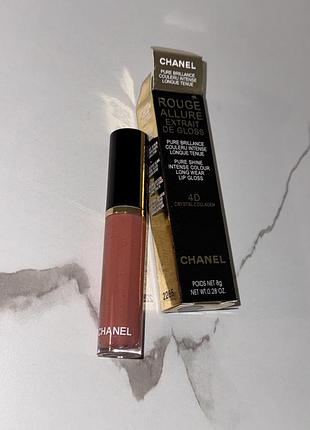 Блиск для губ chanel 4d гарний відтінок нюд помада рідка шанель