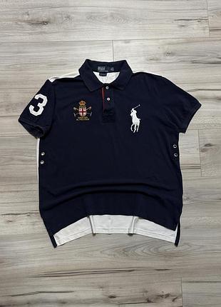 Винтажное чиф киф поло ральф лорен polo ralph lauren big pony mercer team, xl, оригинал
