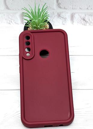 Уценка !!! чехол shock case для honor 9x (stk-lx1) бампер силиконовый цвет бордовый уценка !!!