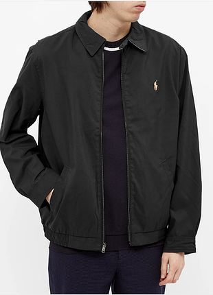 Чоловіча куртка polo ralph lauren чорна, розмір s, бомпер, харитон