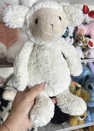 М'яка іграшка вівця jellycat біла середня