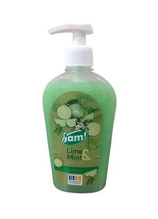 Крем-мыло жидкое 325мл lime mint с глицерином тм jam!