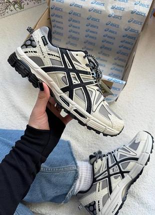 Asics gel-kahana 8 gore-tex beige white black winter termo