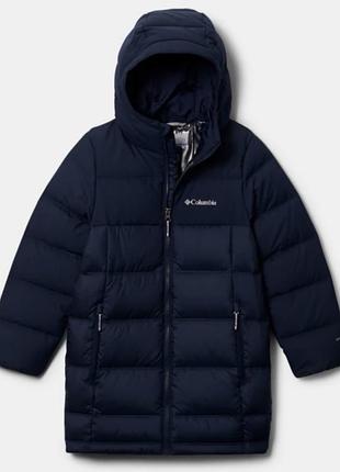 Пухова, подовжена, дуже тепла куртка/пуховик для columbia down jacket