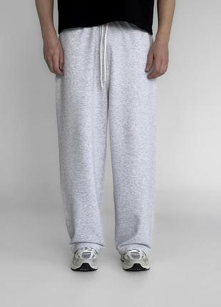 Спортивні штани baggy меланж сірі
