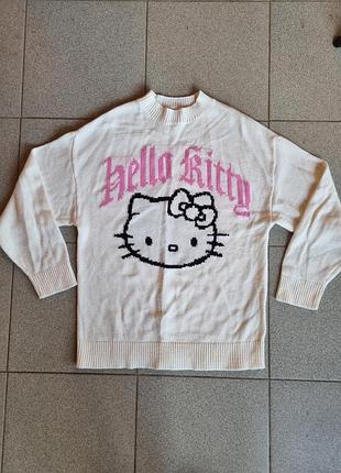 Кофта жіноча divided hello kitty біла розмір xs