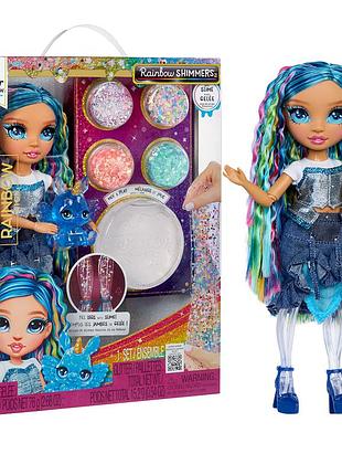 Игровой набор с куклой rainbow high серии rainbow shimmers - скайлер