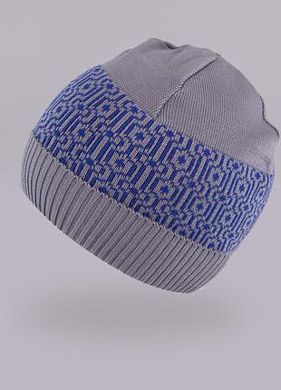 Демісезона шапка для хлопчика tutu арт. 3-002507(50-54)