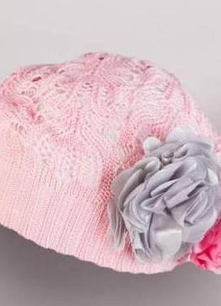 Берет демисезонный для девочки tutu арт. 3-001501(52-56)