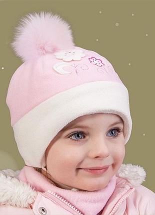 Шапка для девочки tutu 3-000926 (50-52,52-54)
