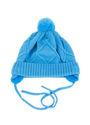 Шапка из мериносовой шерсти для малышей tutu 3-006106 (44-48, 48-52) 48-52, бирюзовый