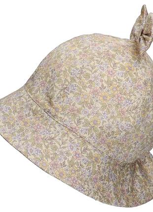 Панамка детская для девочки tutu 3-006586 (46-48, 50-52) uv+30 бежевый, 50-52