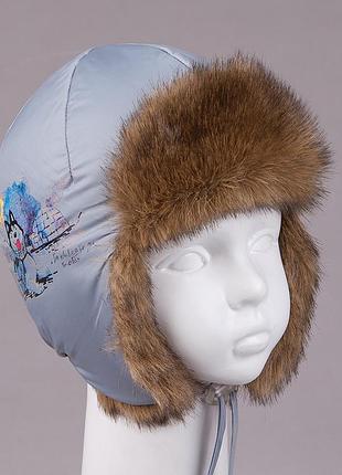 Зимняя шапка для мальчика tutu арт. 3-002731(46-48, 50-52)
