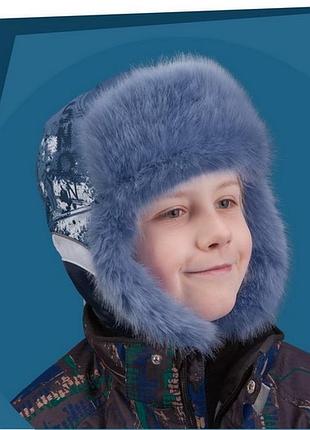 Шапка для хлопчика tutu сибір арт. 40.3-000881(50-52)