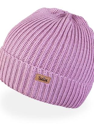Зимова шапка для дівчинки tutu арт. 3-005715(48-52, 52-56)