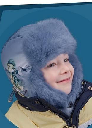 Шапка для хлопчика tutu сибір арт.4. 3-000846(46-48,50-52)