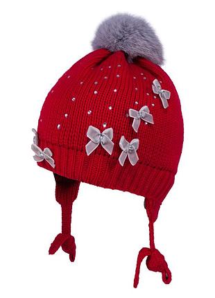 Шапка для девочки tutu арт. 3-004755(50-54) красный
