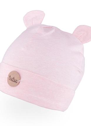 Трикотажная шапочка для девочки tutu арт. 3-005566 (40-44, 44-48) 40-44 см., розовый