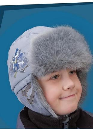 Шапка для хлопчика tutu сибір арт. 3-000872(50-52, 54-56)