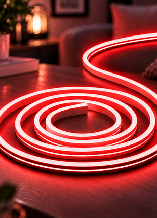 Силиконовая лента от usb 2m / neon светодиодная лента / водонепроницаемая лента неон красный
