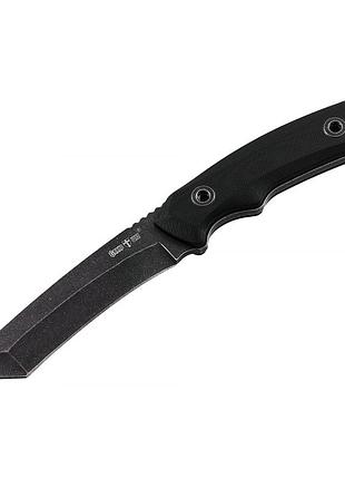 Ніж нескладний grand way 10535 (black stonewash, чохол cordura)