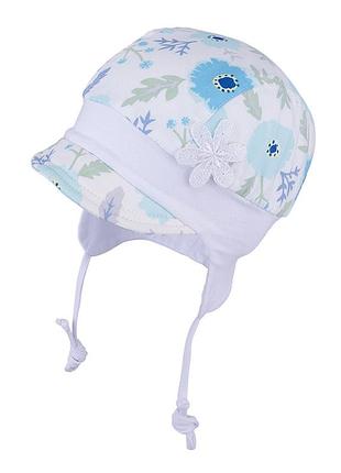 Шапка для новонароджених tutu 3-004038 (40-42,44-46) uv+50 36-38, блакитний