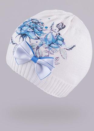 Демисезонная шапка для девочки tutu арт. 3-002497(46-50)