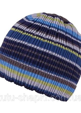 Демісезонна шапка для хлопчика tutu арт. 3-002508(46-50, 50-54) 46 див., блакитний
