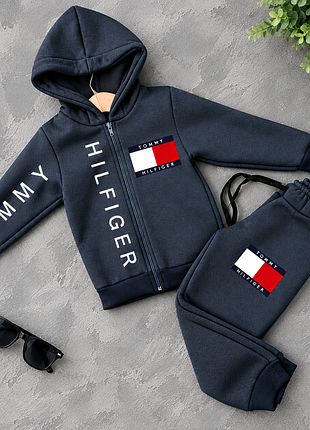 Теплий костюм для хлопчика "tommy hilfiger" томмі хілфігер (зріст 92-98, 98-104, 104-110, 110-116, 116-122), (2-3, 3-4, 4-5, 5-6, 6-7 років), новий