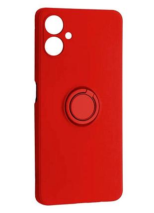 Чехол fiji holder ring для samsung galaxy a07s (a077) бампер с кольцом подставкой red