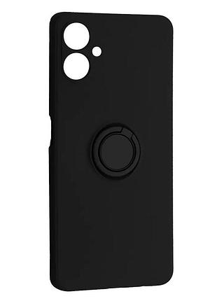Чохол fiji holder ring для samsung galaxy a07s (a077) бампер з кільцем підставкою black