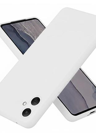 Чохол fiji full soft premium для samsung galaxy a07s (a077) протиударний бампер з мікрофіброю white