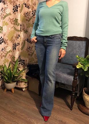 Базовий джемпер globus essentials 100% кашемір (pure cashmere) v-виріз р. s