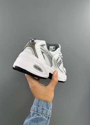 Женские белые кроссовки new balance 530 white silver х нью беланс 36