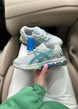 Сірі кросівки asics gel kahana 8 grey blue х асікс 36