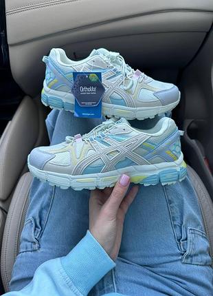 Жіночі бежеві кросівки asics gel kahana 8 light beige blue х асікс 36