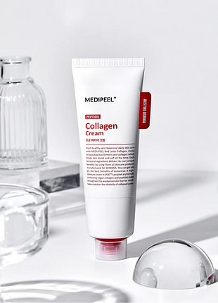 Защитный, восстанавливающий крем medi-peel red lacto peptide collagen barrier cream