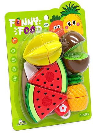Игровой набор продуктов на липучке funny food 228r5-10 с ножом и досточкой
