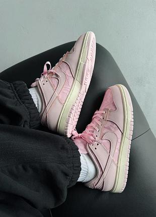 😍 женские кроссовки nike dunk low wmns lace pack/regal pink