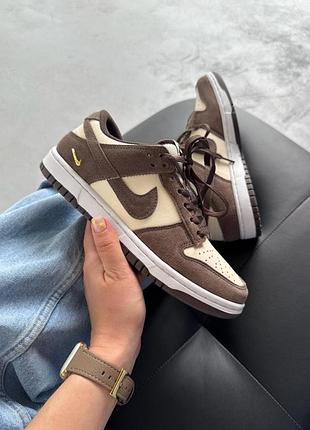 😍 женские кроссовки nike dunk low pale ivory baroque brown