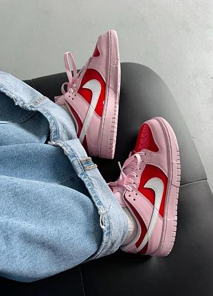 😍 женские кроссовки nike dunk low be me/valentines day