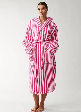Оригінальний халат lexington monroe cotton velour hoodie robe