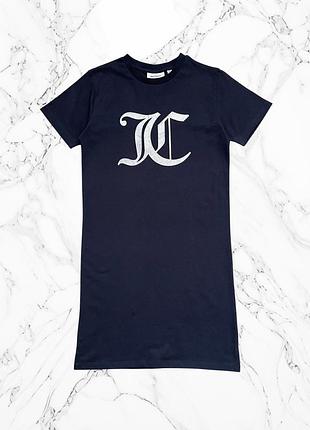 Оригінальна бавовняна сукня, плаття-футболка juicy couture на дівчинку 10-11 років