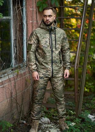 Военная форма мужская утепленная пиксель, костюм тактический