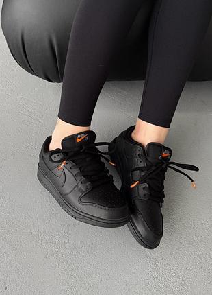 😍 жіночі кросівки nike dunk low pro sb triple black