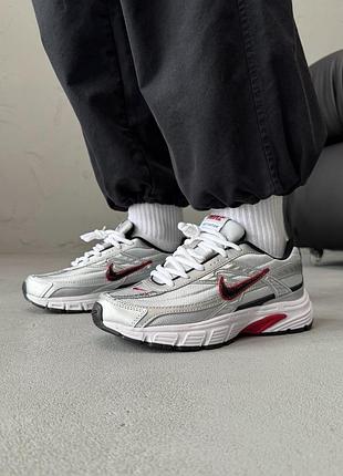 😍 жіночі кросівки nike initiator silver/red