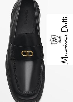 Massimo dutti лофери натуральна шкіра