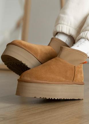 Ugg classic mini dipper chestnut