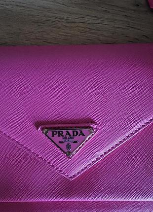 Жіноча сумка prada рожева 2